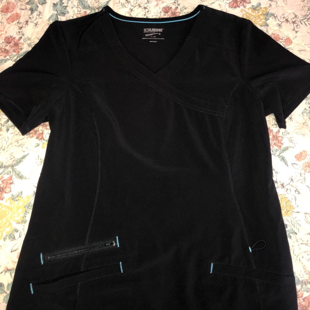 Womens black scrubs set